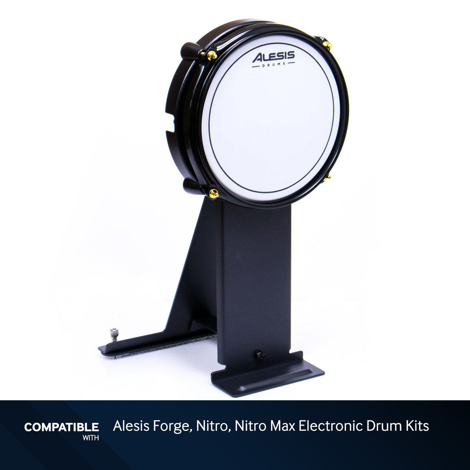 Alesis 8" White Mesh Bass Kick Drum Pad for Forge, Nitro, Nitro Max Kits