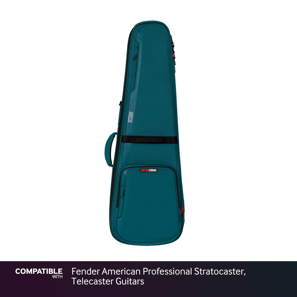 Gator Blue ICON Case for Fender American Professional Stratocaster, Telecaster Guitars
