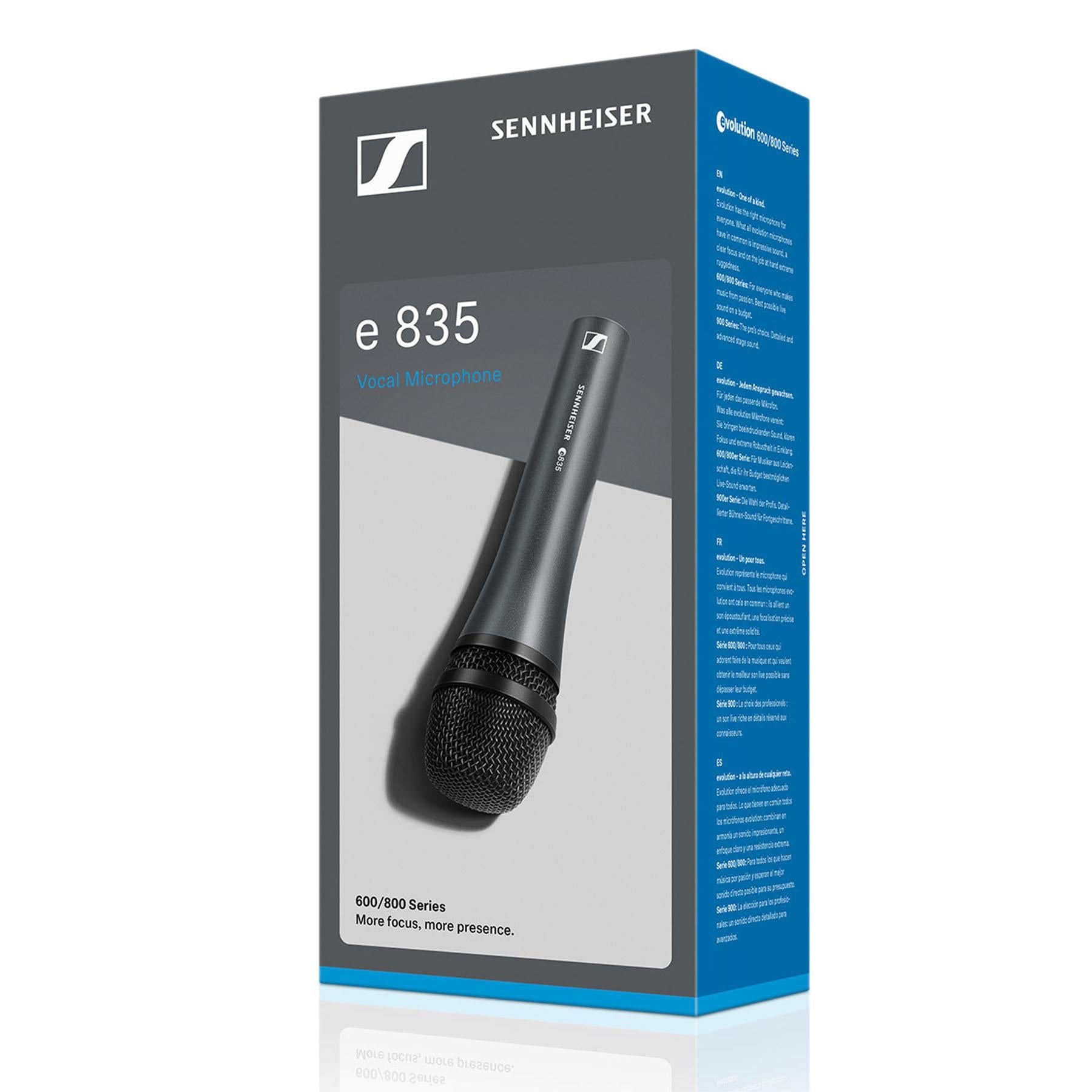 Sennheiser E 835 Mic Bundle with Stands & XLR Cables