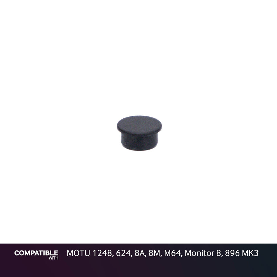 9mm Black Knob Cap for MOTU 1248, 624, 8A, 8M, M64, Monitor 8, 896 MK3