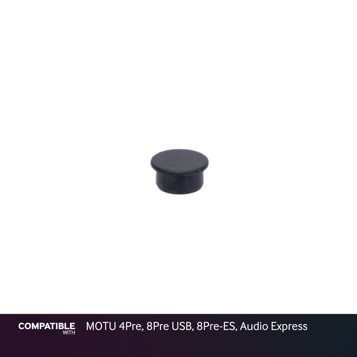 9mm Black Knob Cap for MOTU 4Pre, 8Pre USB, 8Pre-ES, Audio Express