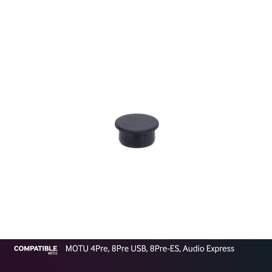 9mm Black Knob Cap for MOTU 4Pre, 8Pre USB, 8Pre-ES, Audio Express