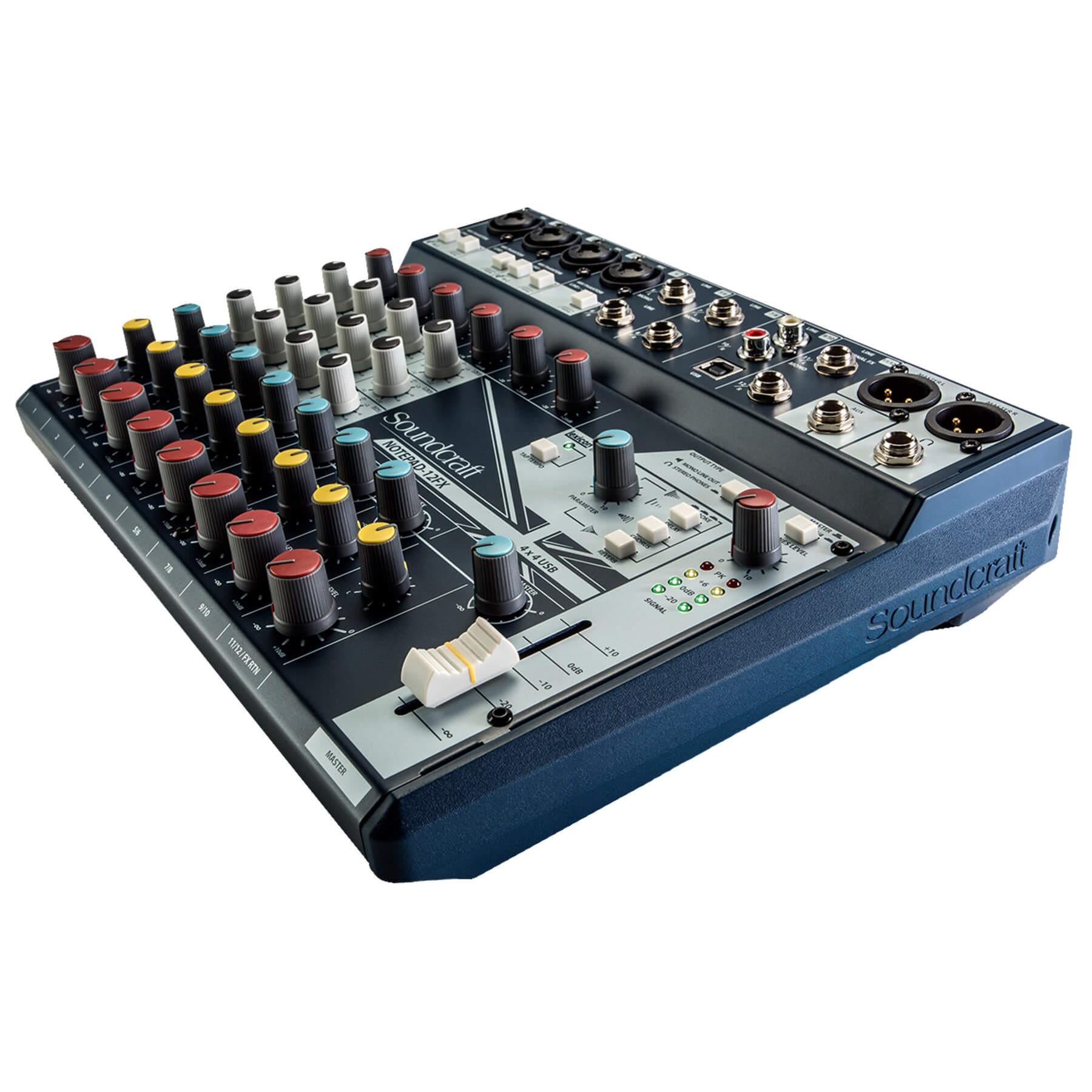 Soundcraft Notepad-12FX Analog Mixing Console – Pixel Pro Audio