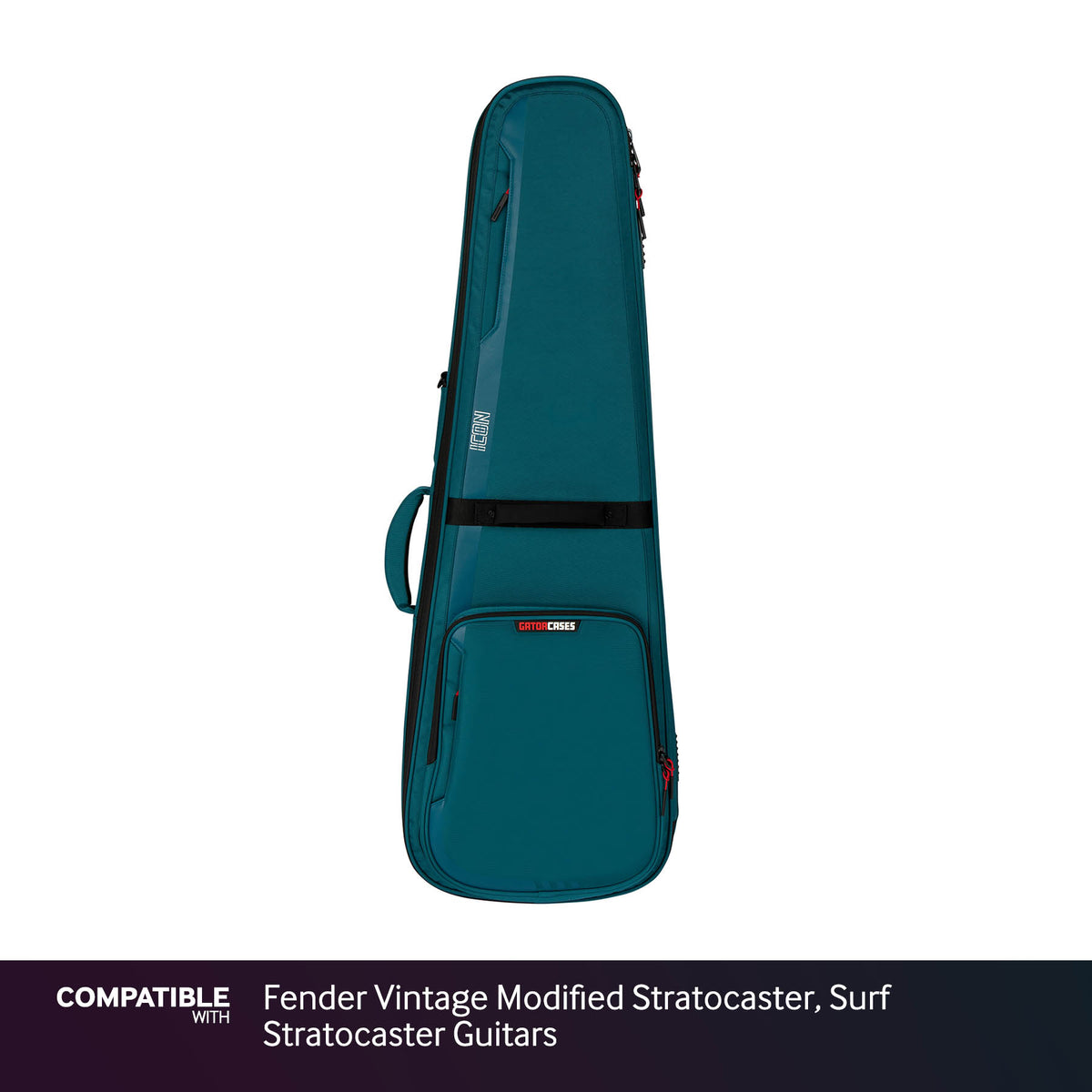 Gator Blue ICON Case for Fender Vintage Modified Stratocaster, Surf Stratocaster Guitars