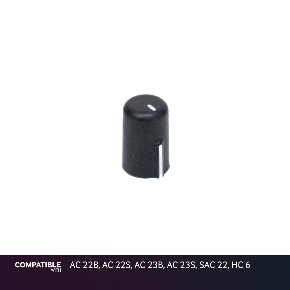 Rane Black Flexi-Fit Knob for AC 22B, AC 22S, AC 23B, AC 23S, SAC 22, HC 6