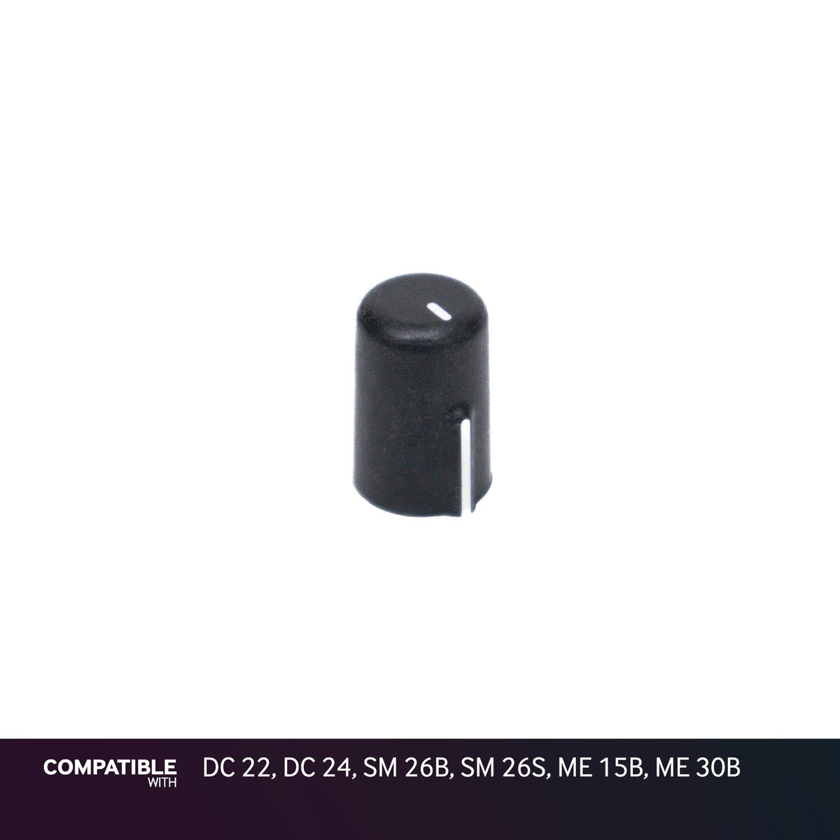 Rane Black Flexi-Fit Knob for DC 22, DC 24, SM 26B, SM 26S, ME 15B, ME 30B