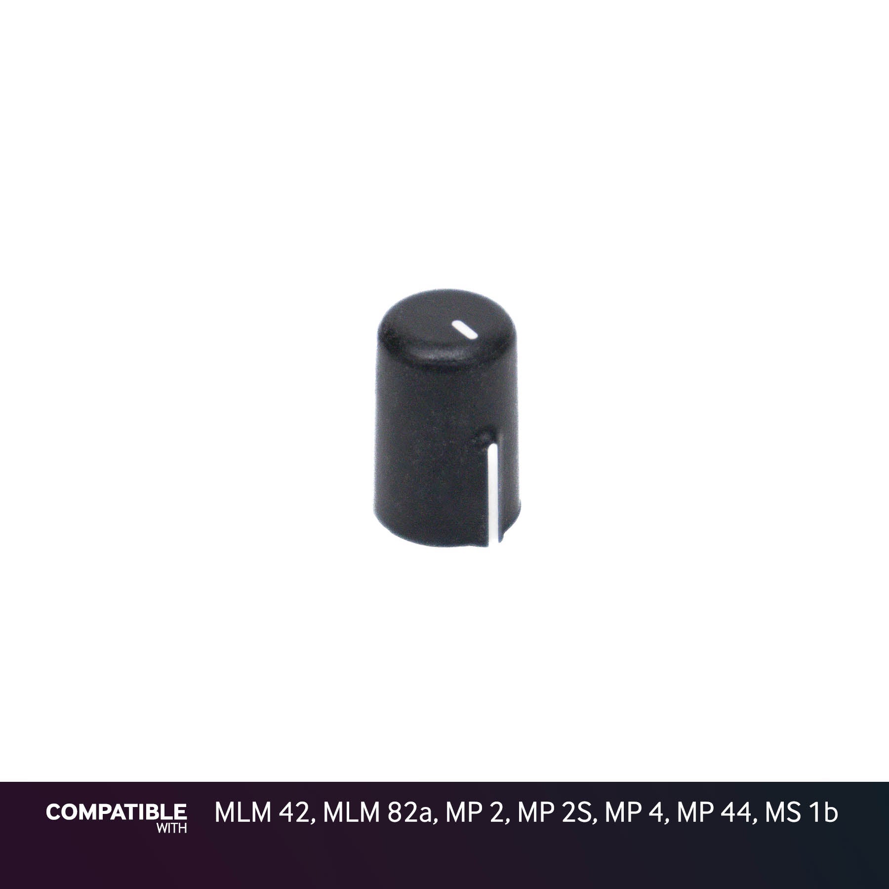 Rane Black Flexi-Fit Knob for MLM 42, MLM 82a, MP 2, MP 2S, MP 4, MP 44, MS 1b