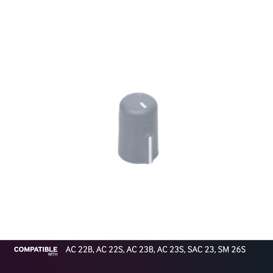 Rane Gray Flexi-Fit Knob for AC 22B, AC 22S, AC 23B, AC 23S, SAC 23, SM 26S