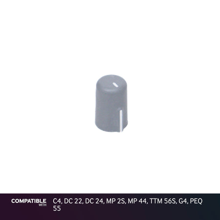 Rane Gray Flexi-Fit Knob for C4, DC 22, DC 24, MP 2S, MP 44, TTM 56S, G4, PEQ 55