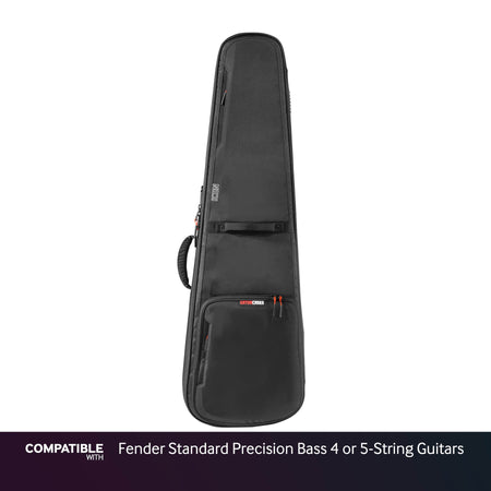 Gator Black ICON Case for Fender Standard Precision Bass 4 or 5-String Guitars