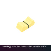 Soundcraft Yellow Fader Cap for D-Mix 1000, D-Mix 300, D-Mix 500, Series 2, SM20
