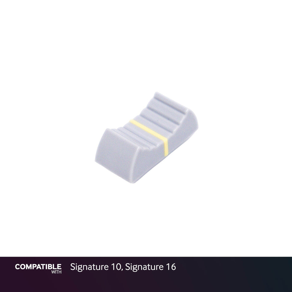 Soundcraft Gray/Yellow Fader Cap for Signature 10, Signature 16