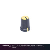 Soundcraft Yellow Pan Knob for EFX12, EFX8, EPM12, EPM6, EPM8, FX16ii, GB2, GB2R