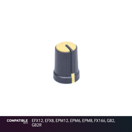 Soundcraft Yellow Pan Knob for EFX12, EFX8, EPM12, EPM6, EPM8, FX16ii, GB2, GB2R