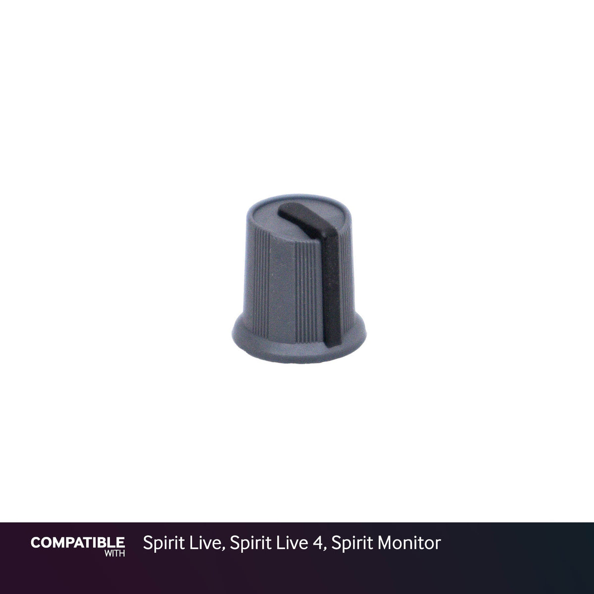 Soundcraft Gray/Black Knob for Spirit Live, Spirit Live 4, Spirit Monitor