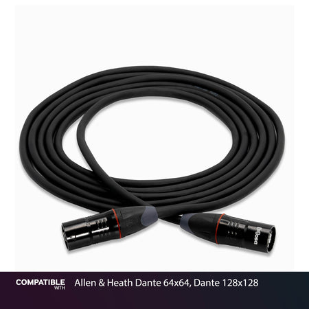 Hosa 5-foot EtherCON Cable for Allen & Heath Dante 64x64, Dante 128x128