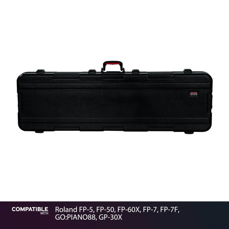 Gator Slim Travel Case for Roland FP-5, FP-50, FP-60X, FP-7, FP-7F, GO:PIANO88, GP-30X