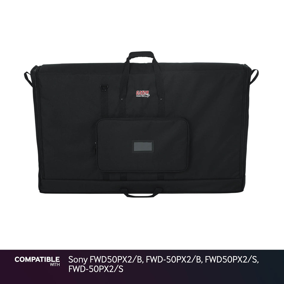 Gator 50" Transport Bag for Sony FWD50PX2/B, FWD-50PX2/B, FWD50PX2/S, FWD-50PX2/S