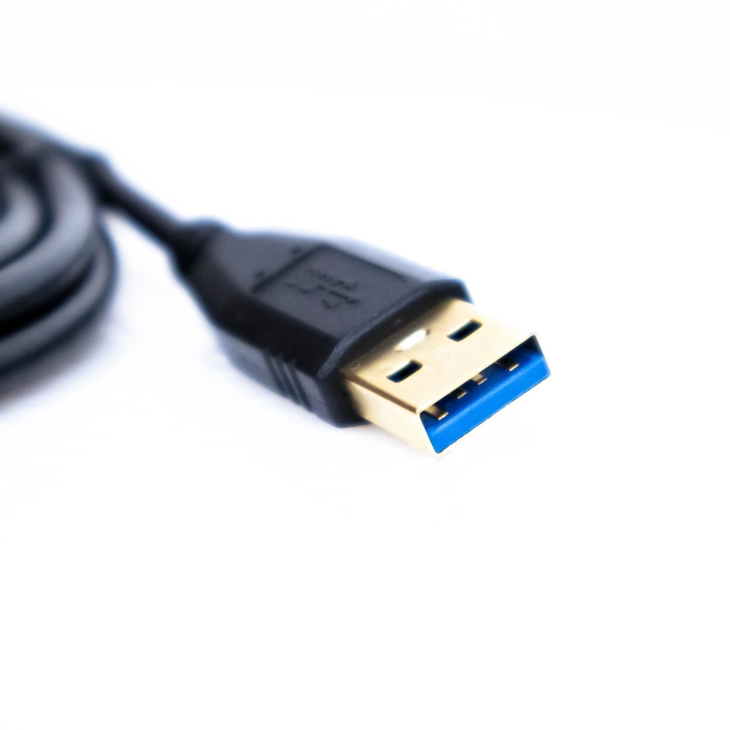 6-Foot Black USB-C to USB-A Cable for Rode PodMic USB, XDM-100
