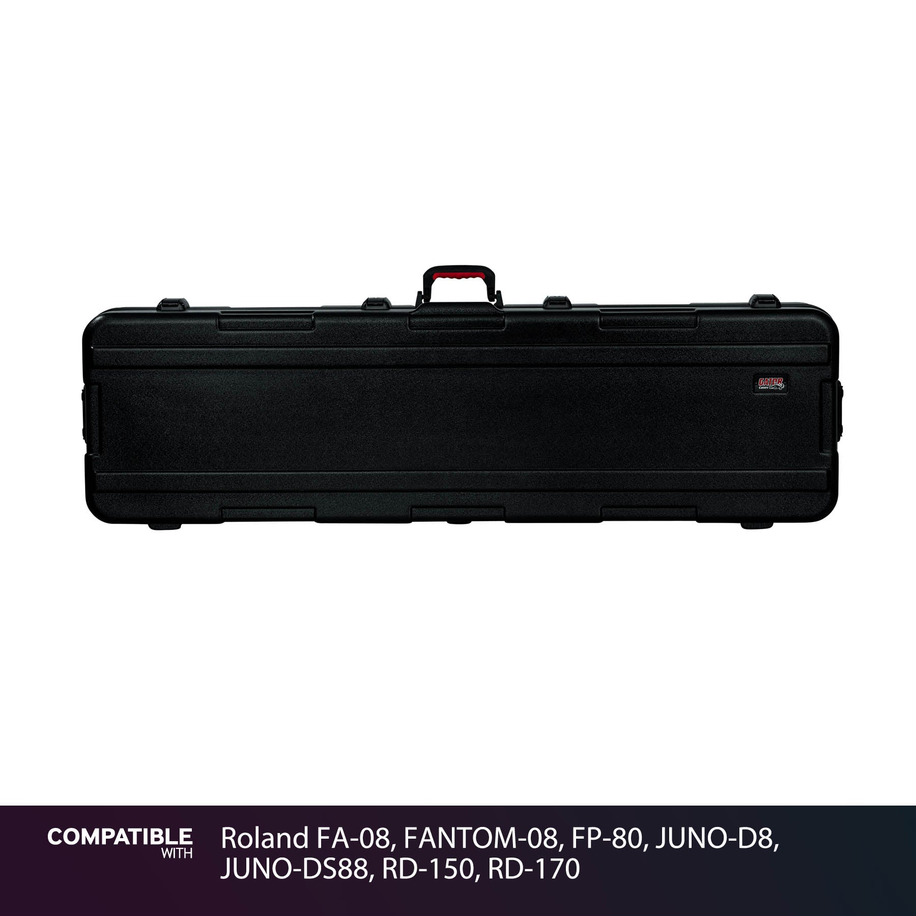 Gator Slim XL Travel Case for Roland FA-08, FANTOM-08, FP-80, JUNO-D8, JUNO-DS88, RD-150, RD-170