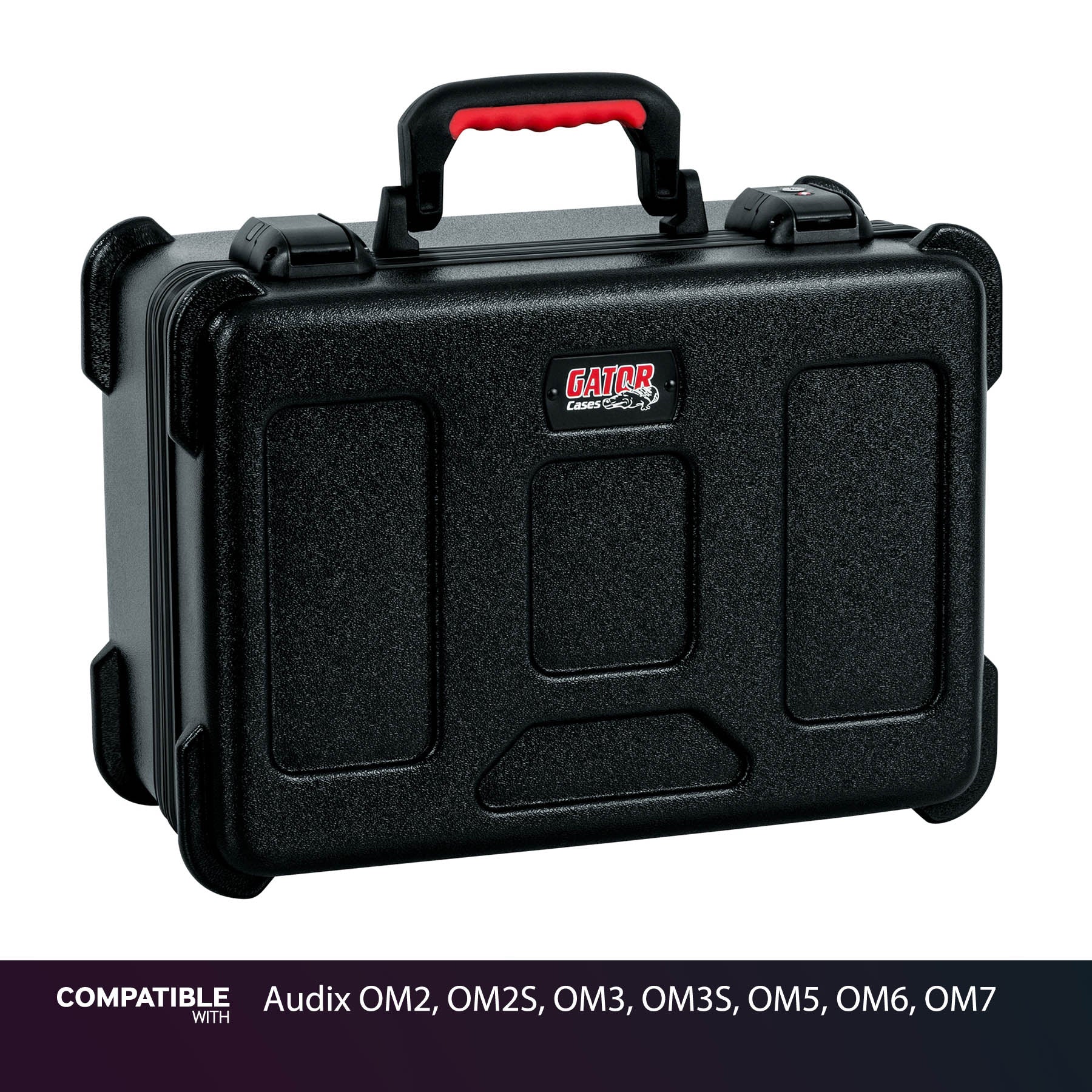 Gator 15 Mic Travel Case for Audix OM2, OM2S, OM3, OM3S, OM5, OM6, OM7