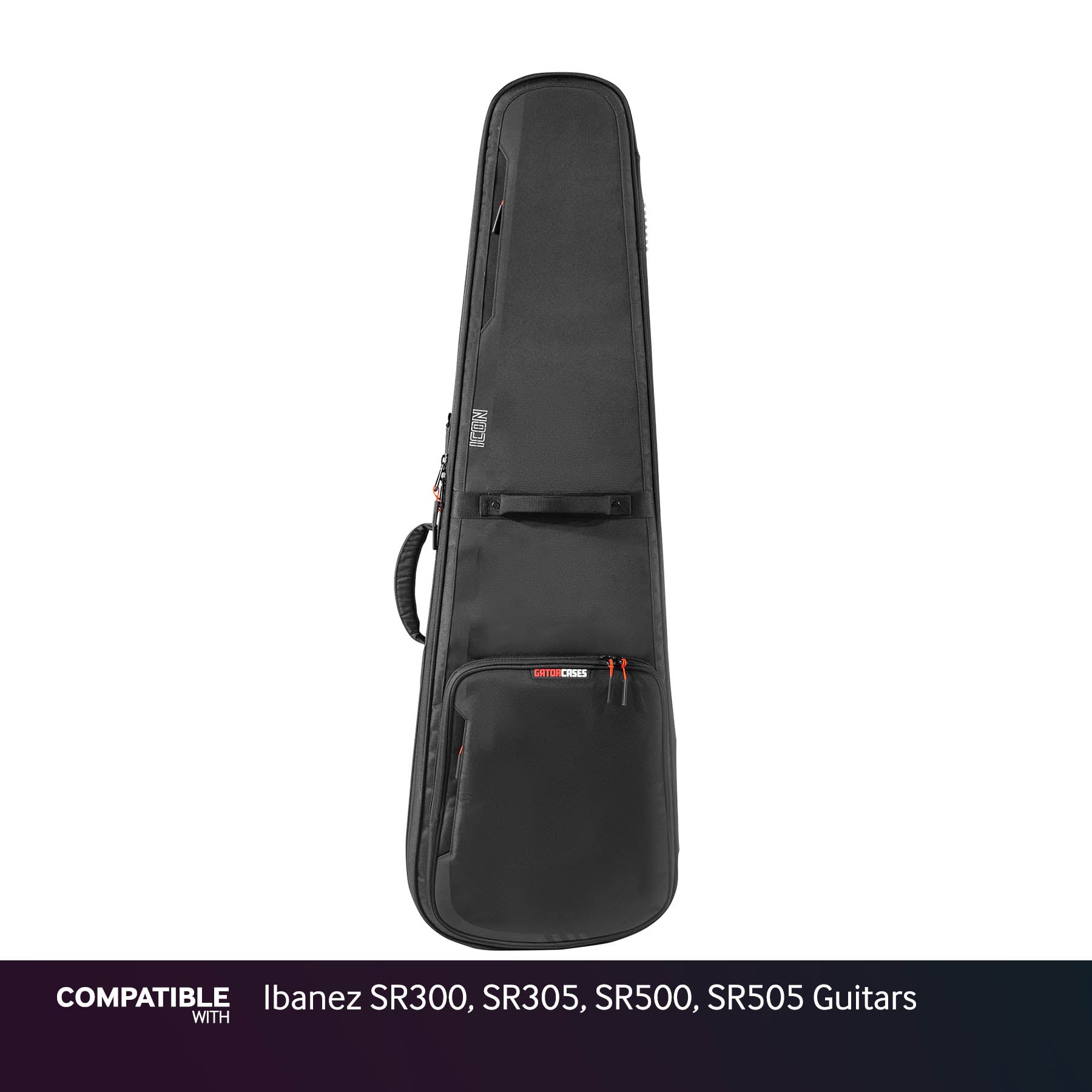 Gator Black ICON Case for Ibanez SR300, SR305, SR500, SR505 Guitars