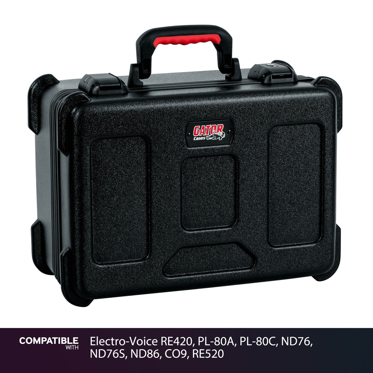 Gator 15 Mic Travel Case for Electro-Voice RE420, PL-80A, PL-80C, ND76, ND76S, ND86, CO9, RE520