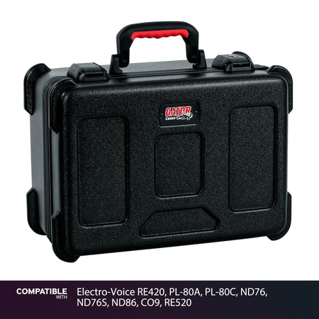 Gator 15 Mic Travel Case for Electro-Voice RE420, PL-80A, PL-80C, ND76, ND76S, ND86, CO9, RE520