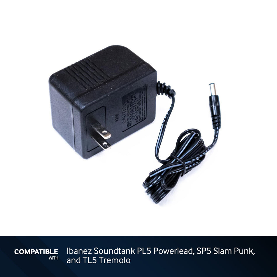 Power Adapter for Ibanez Soundtank PL5 Powerlead, SP5 Slam Punk, TL5 Tremolo