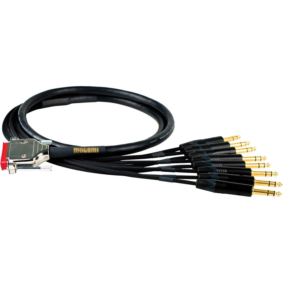 Mogami Gold DB25 to TRS 8-channel Analog Snake Cable, 3 Foot