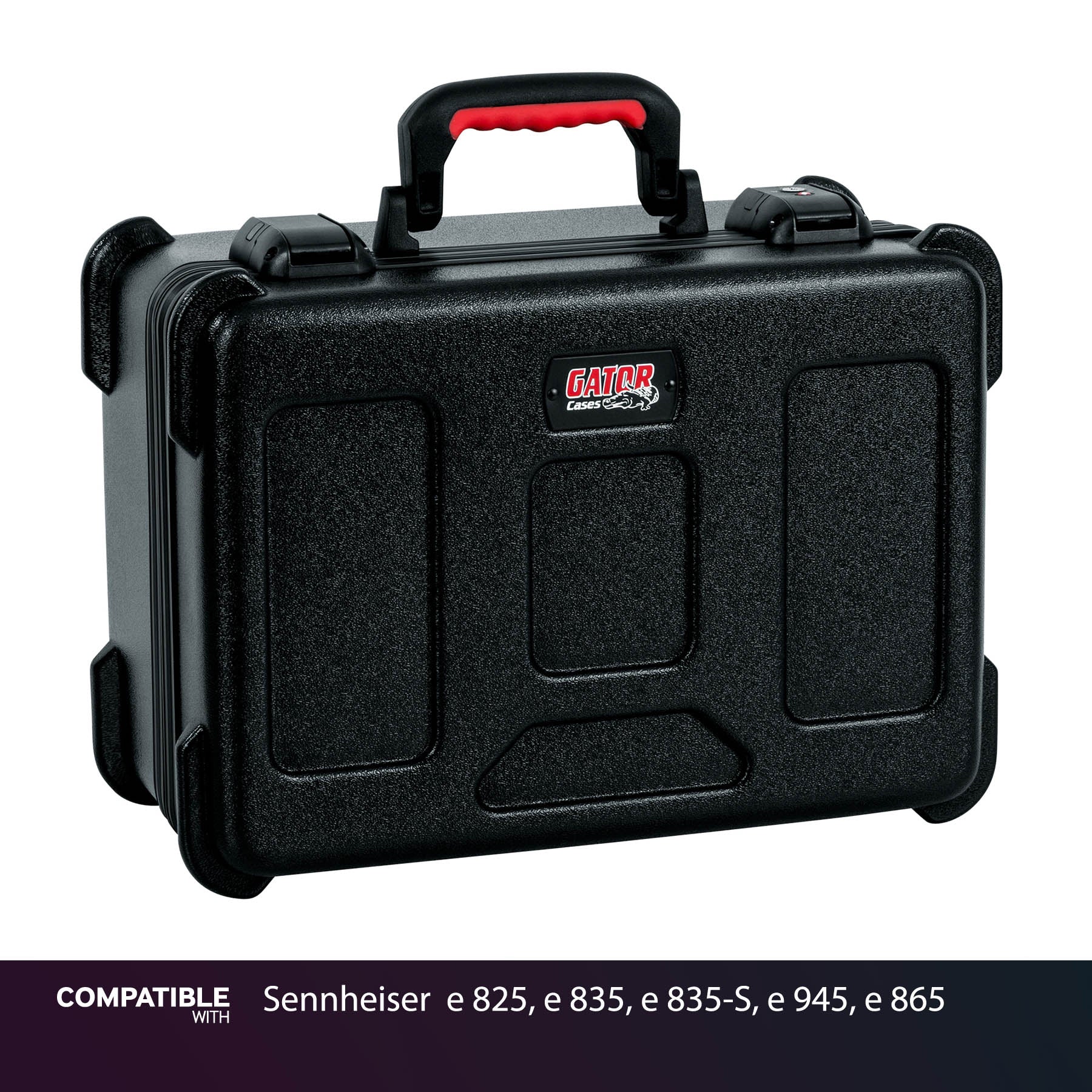 Gator 15 Mic Travel Case for Sennheiser e 825, e 835, e 835-S, e 945, e 865