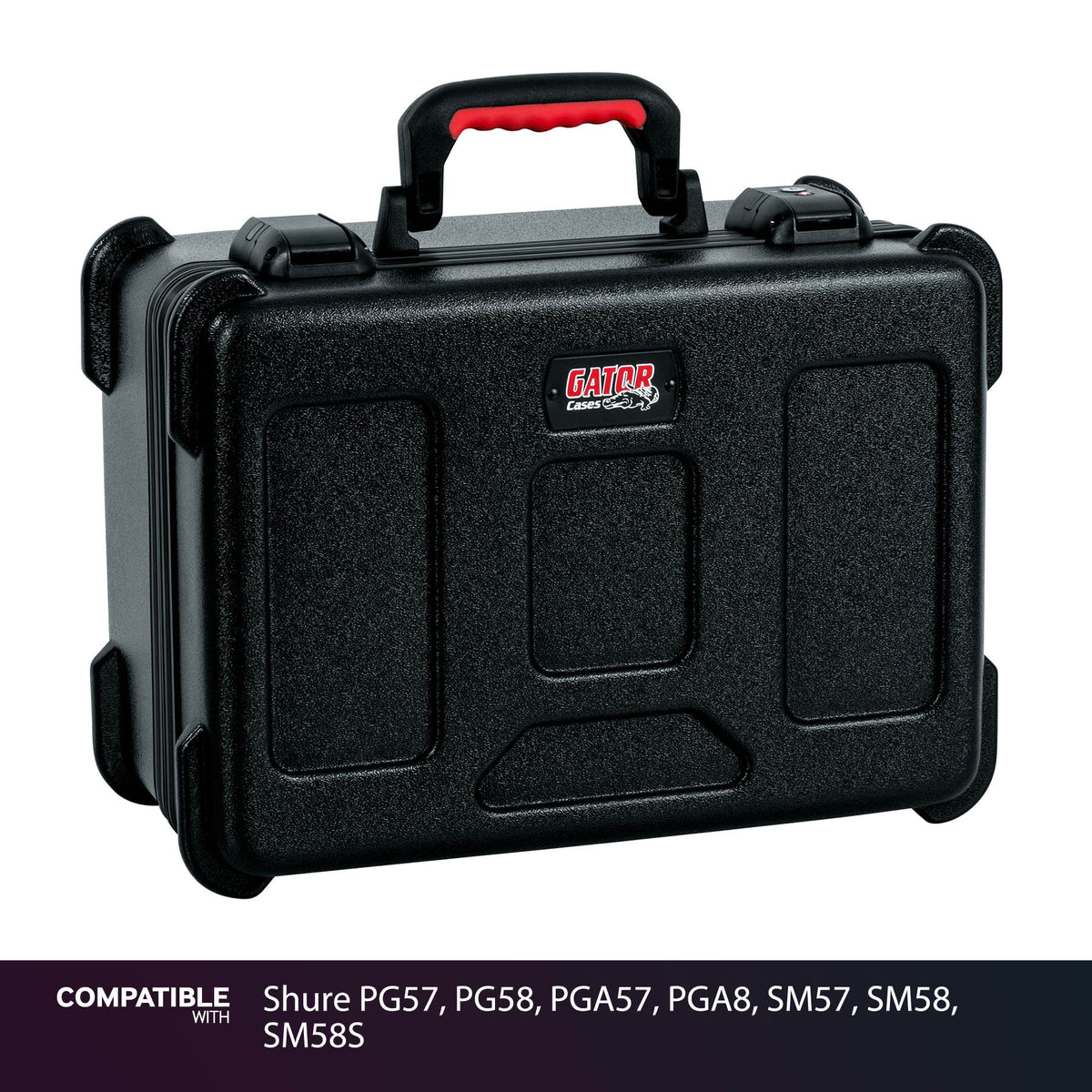 Gator 15 Mic Travel Case for Shure PG57, PG58, PGA57, PGA8, SM57, SM58, SM58S