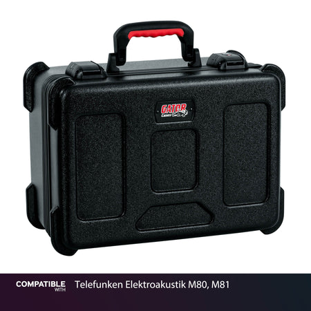 Gator 15 Mic Travel Case for Telefunken Elektroakustik M80, M81