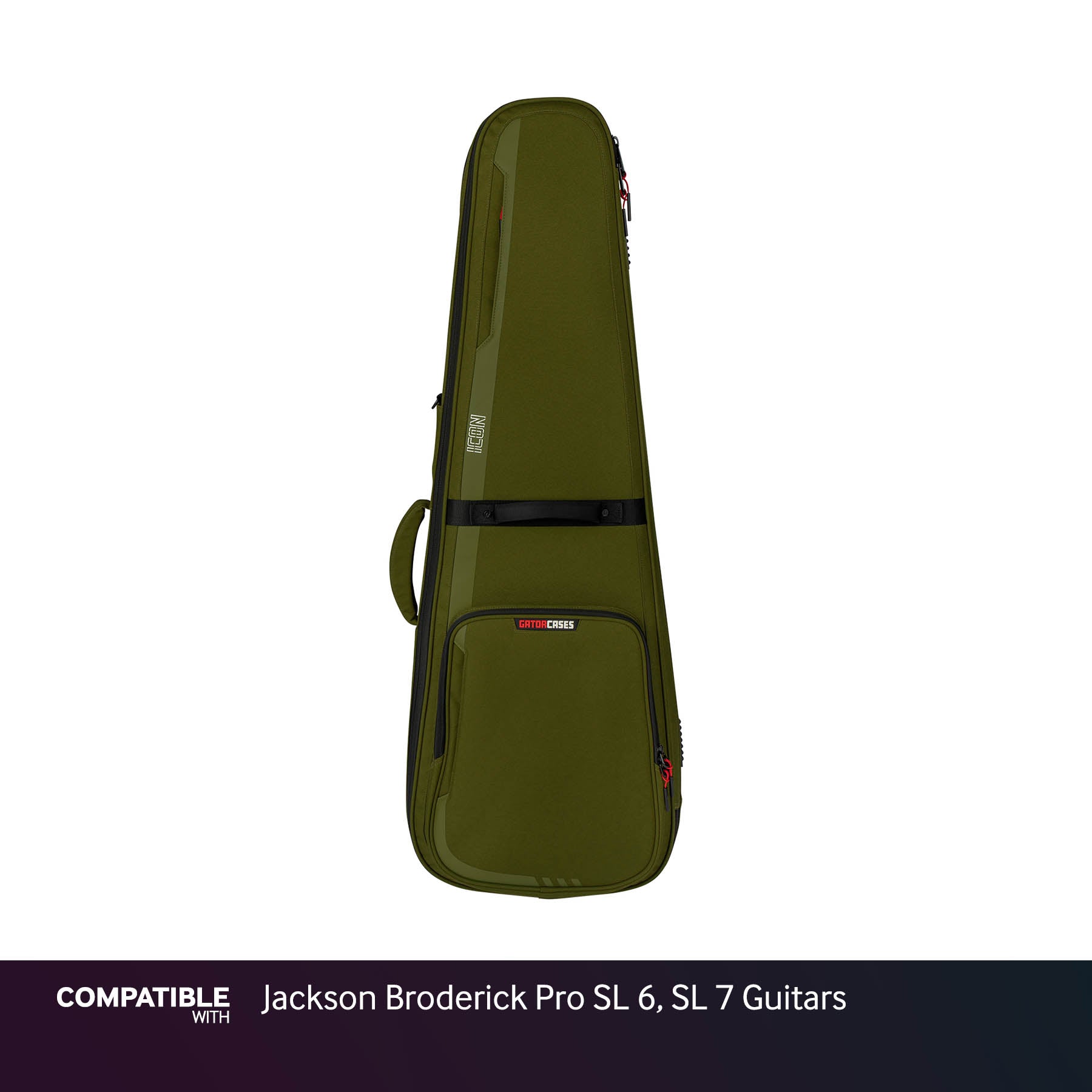 Gator Green ICON Case for Jackson Broderick Pro SL 6, SL 7 Guitars