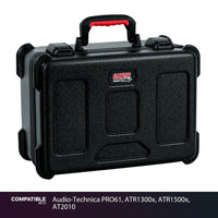 Gator 30 Mic Travel Case for Audio-Technica PRO61, ATR1300x, ATR1500x, AT2010