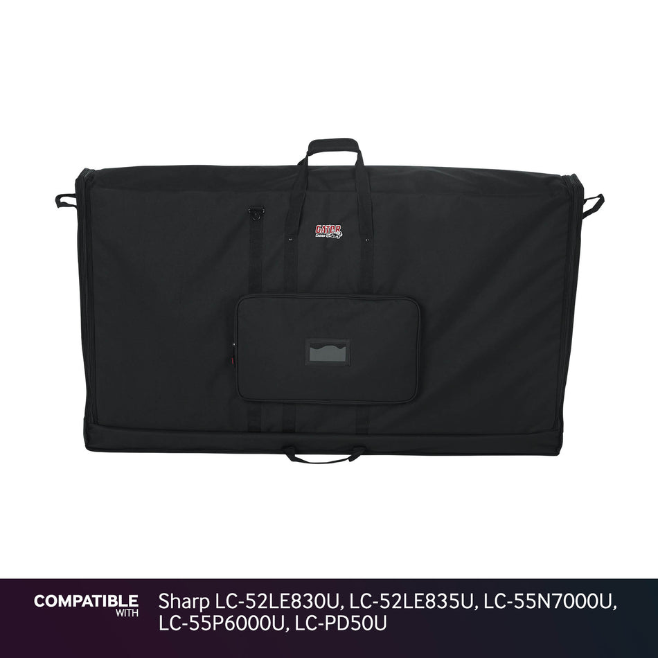 Gator 60" Transport Bag for Sharp LC-52LE830U, LC-52LE835U, LC-55N7000U, LC-55P6000U, LC-PD50U