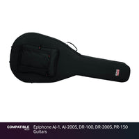Gator Lightweight Case for Epiphone AJ-1, AJ-200S, DR-100, DR-200S, PR-150 Guitars