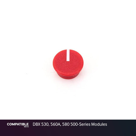 Red Knob Cap with White Indicator Line for DBX 530, 560A, 580 500-Series Modules