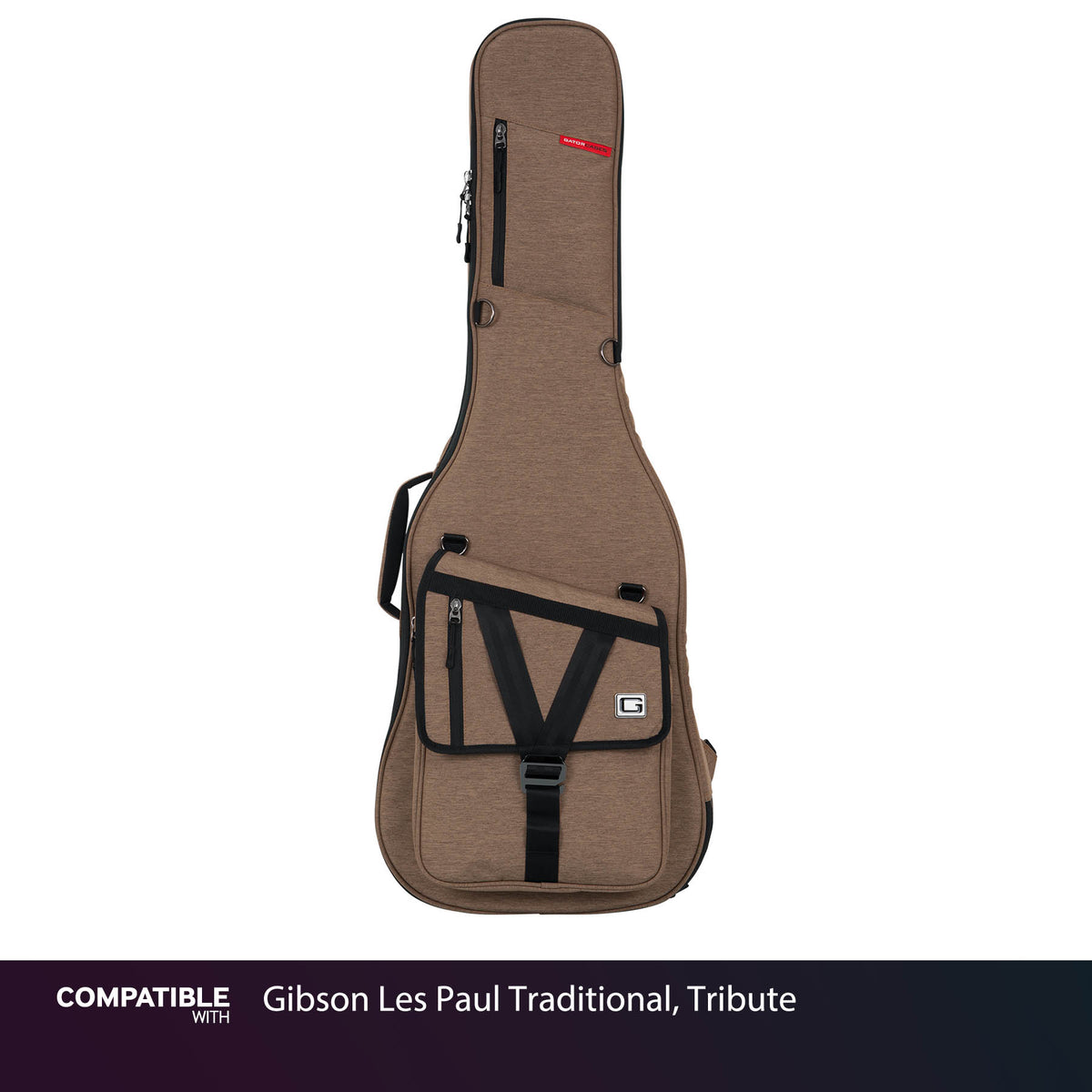 Gator Tan Transit Case for Gibson Les Paul Traditional, Tribute