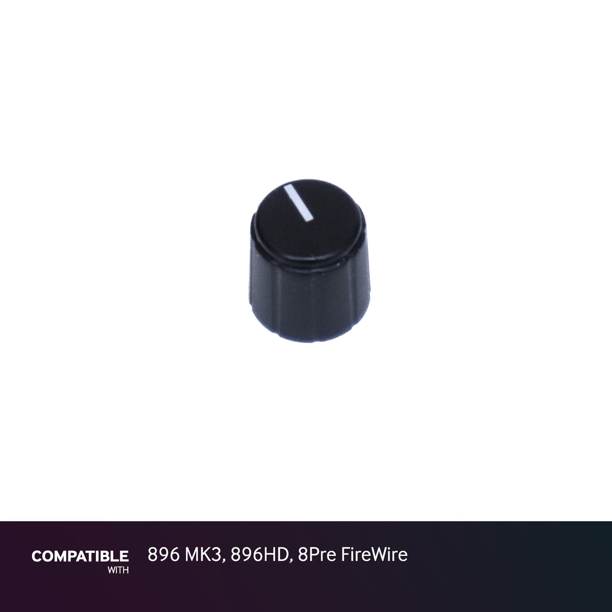 MOTU Black Knob with Indicator Line for 896 MK3, 896HD, 8Pre FireWire