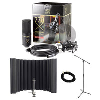MXL 770X Microphone Package with sE Electronics RF-X Shield, Stand, Cable