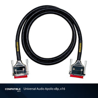 Mogami 5-foot DB-25 to DB-25 8-Channel Analog Snake for Universal Audio Apollo x8p and x16