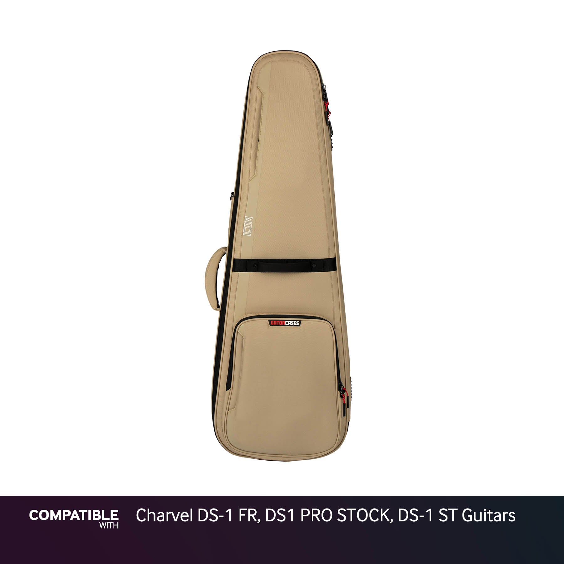 Gator Tan ICON Case for Charvel DS-1 FR, DS1 PRO STOCK, DS-1 ST Guitars