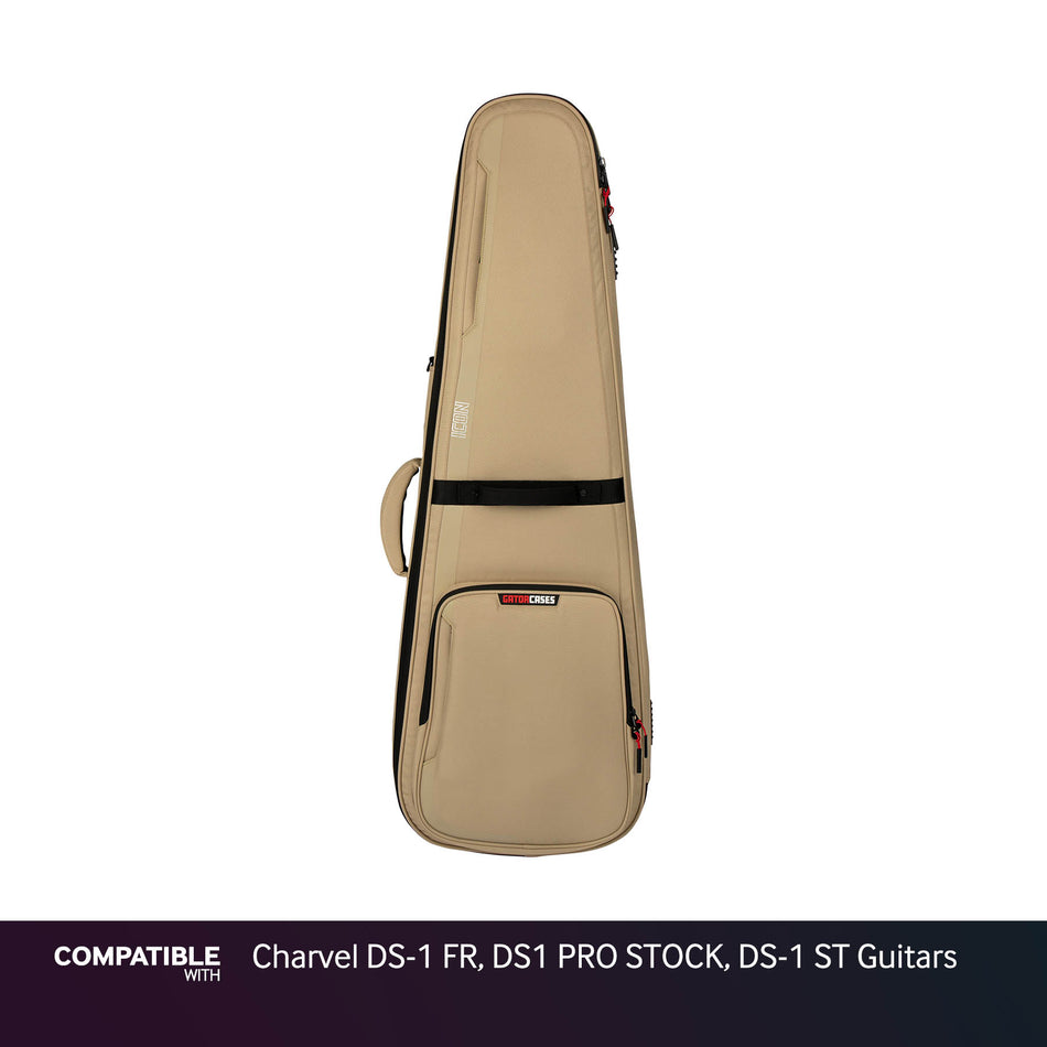 Gator Tan ICON Case for Charvel DS-1 FR, DS1 PRO STOCK, DS-1 ST Guitars