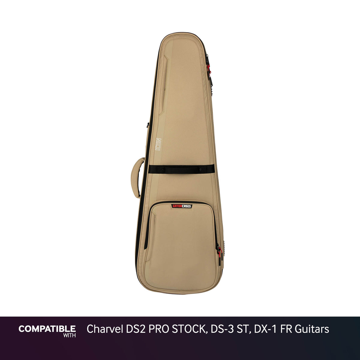 Gator Tan ICON Case for Charvel DS2 PRO STOCK, DS-3 ST, DX-1 FR Guitars