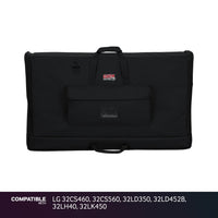 Gator LCD Screen Gig Bag for LG 32CS460, 32CS560, 32LD350, 32LD452B, 32LH40, 32LK450