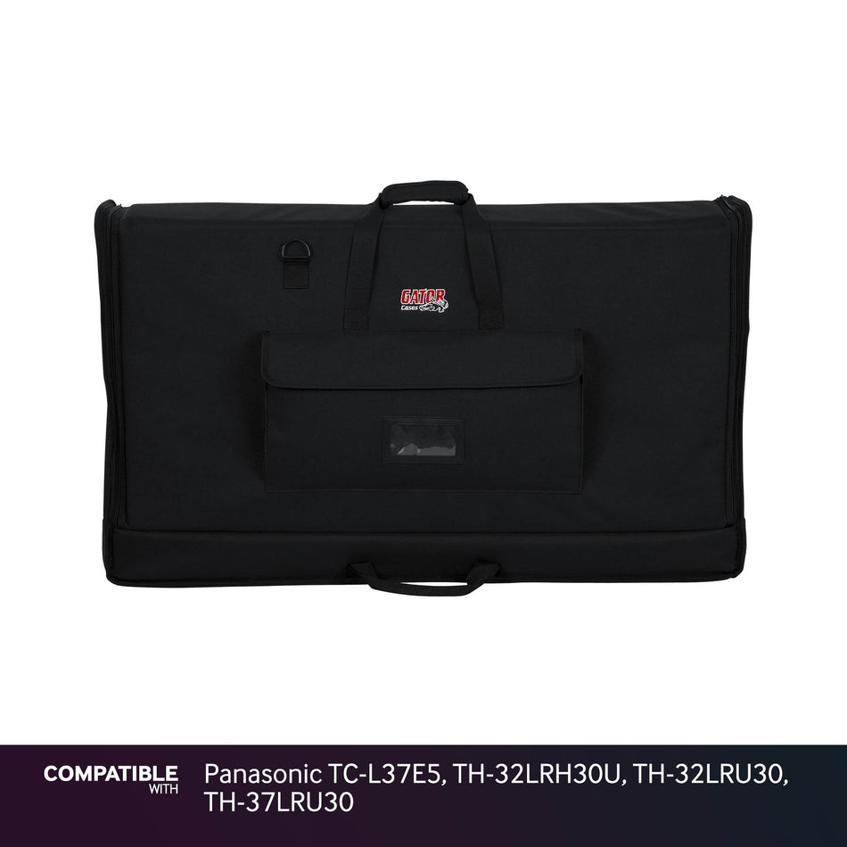 Gator LCD Screen Gig Bag for Panasonic TC-L37E5, TH-32LRH30U, TH-32LRU30, TH-37LRU30