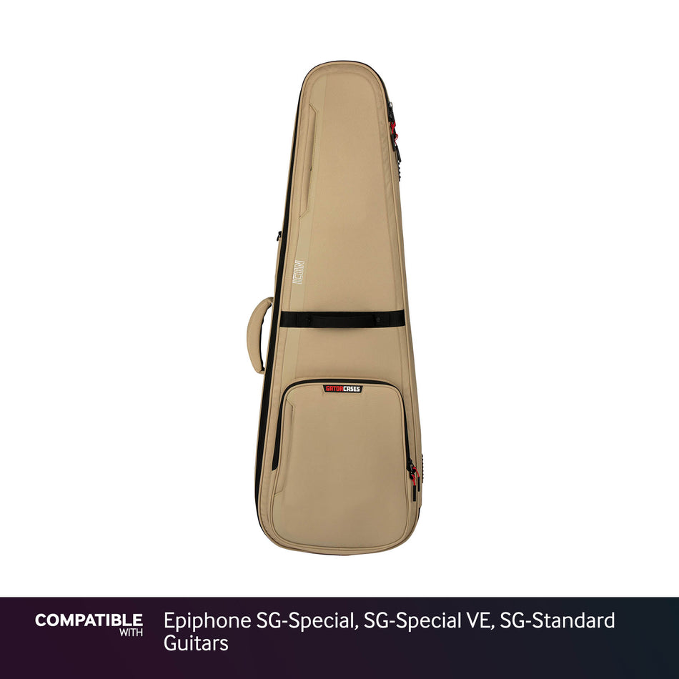 Gator Tan ICON Case for Epiphone SG-Special, SG-Special VE, SG-Standard Guitars