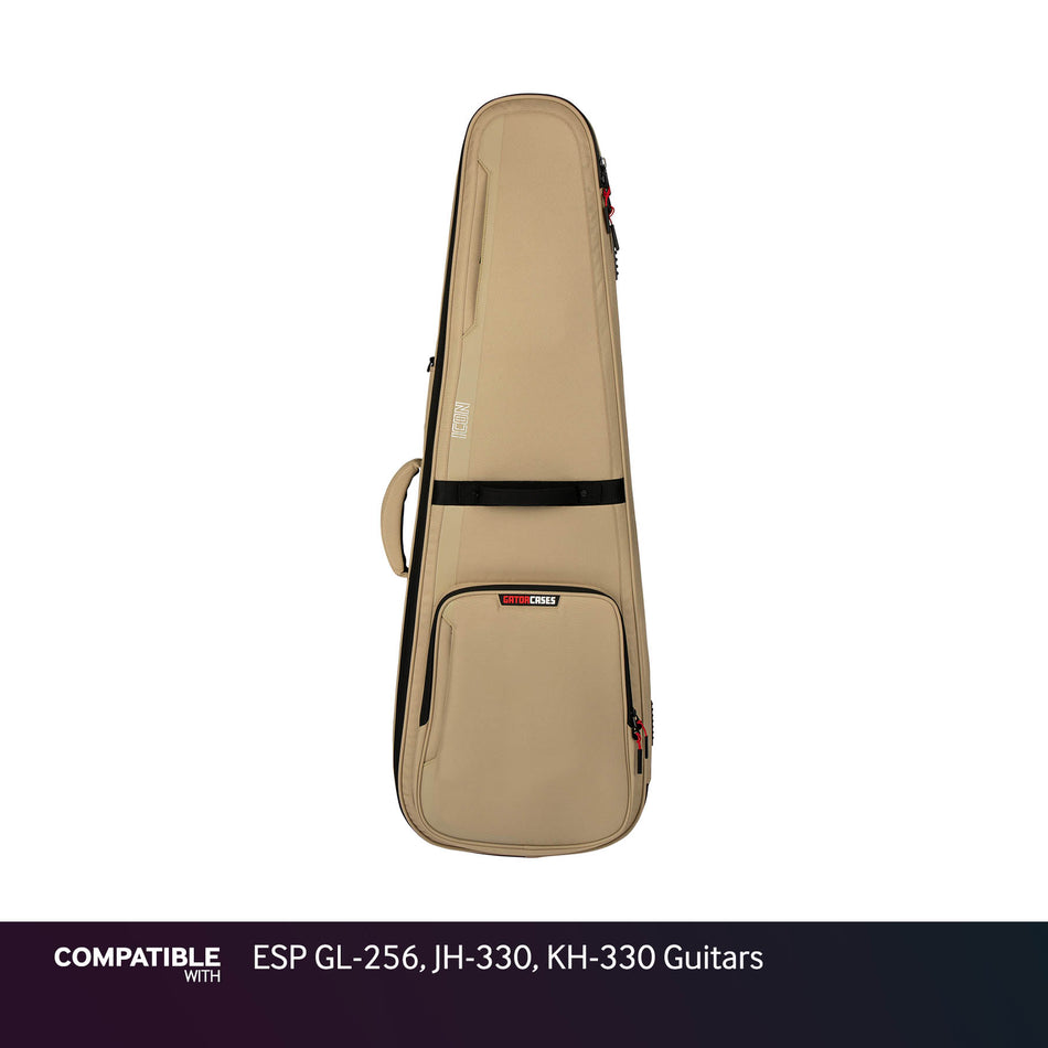 Gator Tan ICON Case for ESP GL-256, JH-330, KH-330 Guitars