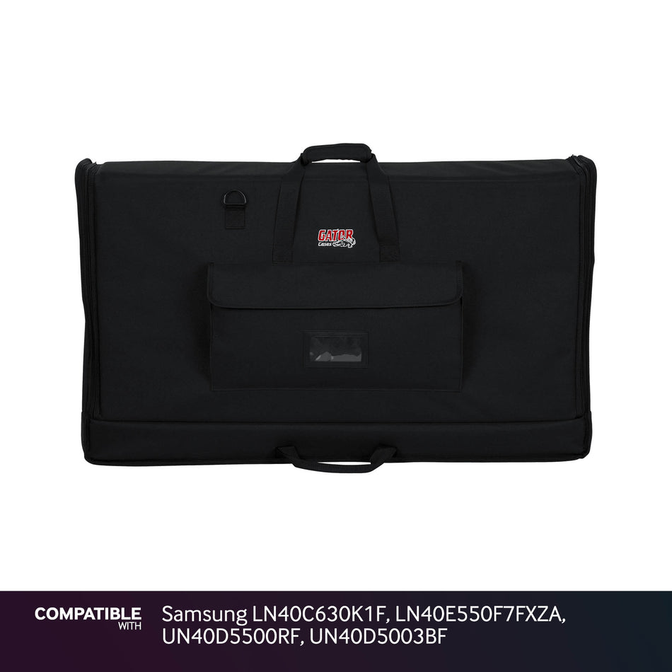 Gator LCD Screen Gig Bag for Samsung LN40C630K1F, LN40E550F7FXZA, UN40D5500RF, UN40D5003BF
